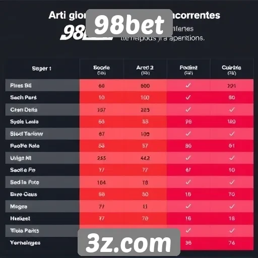 Comparação entre 98bet e concorrentes no mercado
